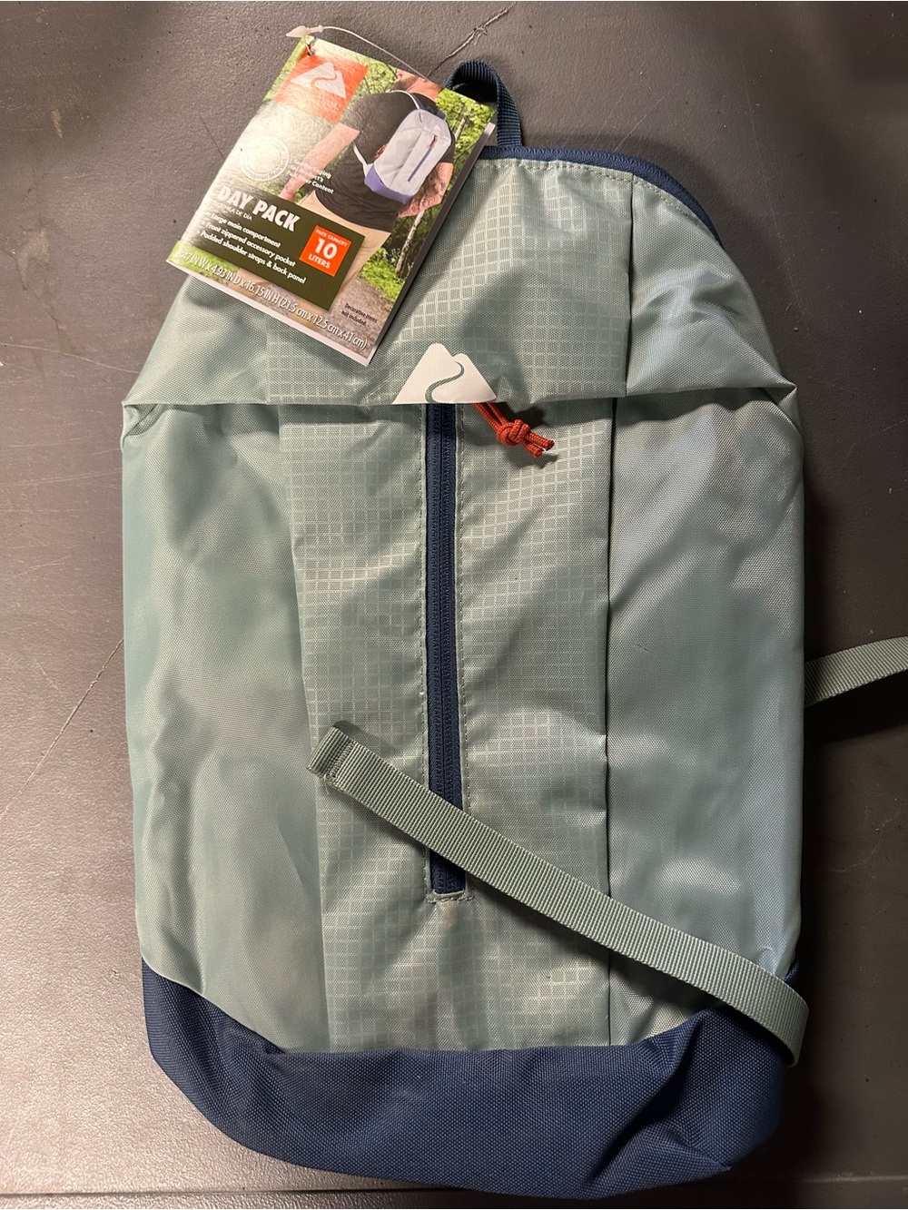 Ozark Trail Light Blue and Navy Everyday Daypack Backpack